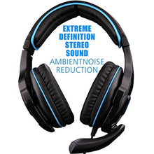 Load image into Gallery viewer, SADES SA810 Gaming Headset Headphone 3.5mm Over-Ear with Mic Volume Control for PC/XboxOne/PS4, Black_1331
