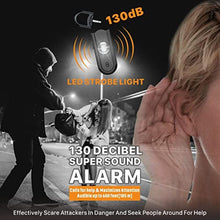 Load image into Gallery viewer, Safe Sound Personal Alarm, 130 dB Loud Siren Song Emergency Security Alarm Keychain with Strobe LED Light, Personal Sound Safety Siren for Women, Men, Children, Elderly_3155
