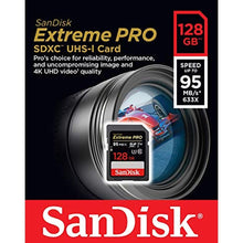 Load image into Gallery viewer, SanDisk 128GB Extreme PRO SDXC UHS-I Card (SDSDXXG-128G-GN4IN), Black_925
