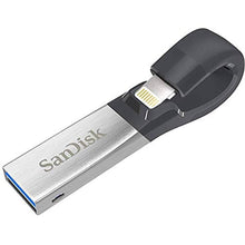 Load image into Gallery viewer, SanDisk 128GB iXpand Flash Drive for iPhone and iPad - SDIX30C-128G-GN6NE, Silver_1
