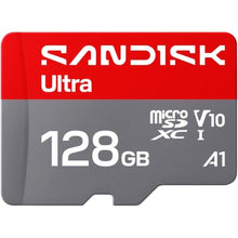 Load image into Gallery viewer, SANDISK 128GB Ultra microSD UHS-I Card - Up to 195MB/s Read Speed, Full HD Video, V10, U1, C10, A5 - SDSQUJQ-128G-GZ6MA, Multicolor_1

