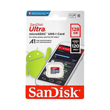 Load image into Gallery viewer, SanDisk 128GB Ultra microSDXC 120MB/s A1 Class 10 UHS-I, White_1
