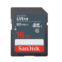 Load image into Gallery viewer, SanDisk 16GB Ultra SDHC UHS-I 80MB/s SDSDUNS-016G-GN3IN (5 Pack) Bundle, Black_963
