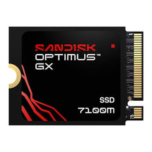 Load image into Gallery viewer, SANDISK 1TB Optimus GX 7100M NVMe SSD - PCIe Gen 4, M.2 2230, Up to 7,250MB/s Read Speed, Up to 6,900MB/s Write Speed - SDSP71100TAT, Black_1
