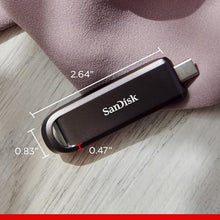 Load image into Gallery viewer, SANDISK 256GB Extreme PRO USB-C Flash Drive, Up to 1000MB/s Read speeds, Black_640
