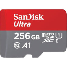Load image into Gallery viewer, SANDISK 256GB Ultra microSDXC UHS-I Memory Card with Adapter - Up to 150MB/s, C10, U1, Full HD, A1, MicroSD Card - SDSQUAC-256G-GN6MA, Black_1
