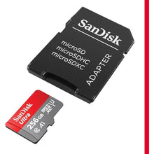 Load image into Gallery viewer, SANDISK 256GB Ultra microSDXC UHS-I Memory Card with Adapter - Up to 150MB/s, C10, U1, Full HD, A1, MicroSD Card - SDSQUAC-256G-GN6MA, Black_246
