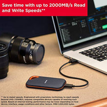 Load image into Gallery viewer, SANDISK 4TB Extreme PRO Portable SSD - Up to 2000MB/s - USB-C, USB 3.2 Gen 2x2, IP65 Water and Dust Resistance, Updated Firmware - External Solid State Drive - SDSSDE81-4T00-G25,Black_226
