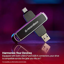 Load image into Gallery viewer, SANDISK 512GB DJ Flash Drive - Up to 1,000 MB/s Read Speed and 900 MB/s Write Speed, High-Performance, Dual Connector USB Type-C and USB Type-A Flash Drive - SDDDE1-512G-GR46, Black_776
