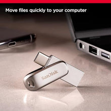 Load image into Gallery viewer, SANDISK 64GB Ultra Dual Drive Luxe USB Type-C - Up to 400MB/s - SDDDC4-064G-GAM46, Silver_1168
