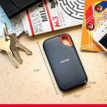 Load image into Gallery viewer, SANDISK 8TB Extreme Portable SSD (Old Model) - Up to 1050MB/s, USB-C, USB 3.2 Gen 2, IP65 Water and Dust Resistance, Updated Firmware - External Solid State Drive - SDSSDE61-8T00-G25, Black_1479
