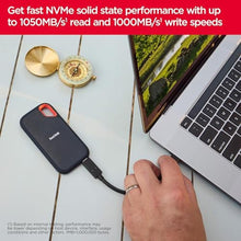 Load image into Gallery viewer, SANDISK 8TB Extreme Portable SSD (Old Model) - Up to 1050MB/s, USB-C, USB 3.2 Gen 2, IP65 Water and Dust Resistance, Updated Firmware - External Solid State Drive - SDSSDE61-8T00-G25, Black_1481
