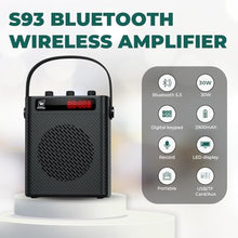 Load image into Gallery viewer, SANMIC 30W Wireless Voice Amplifier with Headset Microphone, black_155

