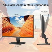 Load image into Gallery viewer, SANSUI Monitor 24 Inch 100Hz PC Monitor, HDMI VGA Ports VESA Mount, FHD Computer Monitor Ultra-Slim Ergonomic Tilt Eye Care for Home Office (ES-24F2, HDMI Cable Included), Black_2561
