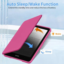 Load image into Gallery viewer, Sanyetral Premium PU Protective Case with Auto Wake/Sleep Function -Raspberry, BFLraspberry_1017
