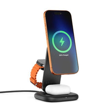 Load image into Gallery viewer, Satechi 3-in-1 Qi2 Foldable Stand, Wireless Charging Station, Space Black, SpaceBlack_1
