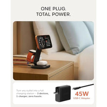 Load image into Gallery viewer, Satechi 3-in-1 Qi2 Foldable Stand, Wireless Charging Station, Space Black, SpaceBlack_319
