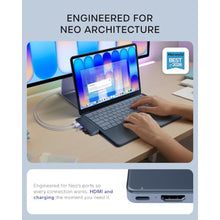 Load image into Gallery viewer, Satechi 6-in-2 USB-C Snap Hub, 4K/60Hz HDMI, for MacBook Neo, Indigo_778
