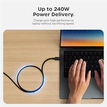 Load image into Gallery viewer, Satechi Certified Thunderbolt 5 Cable, 240W PD Charging, 120Gb/s Data, Black_288
