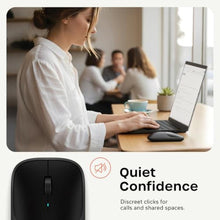 Load image into Gallery viewer, Satechi Slim EX Wireless Mouse, Bluetooth &amp; 2.4 GHz, Space Black, SpaceBlack_902
