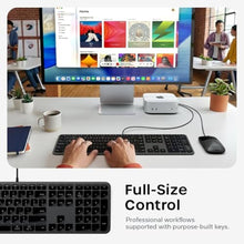 Load image into Gallery viewer, Satechi Slim LX3 Wired Keyboard, Cross-Platform OS Switching, Space Black, SpaceBlack_836
