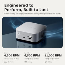 Load image into Gallery viewer, Satechi Thunderbolt 5 CubeDock, Built-in NVMe SSD Enclosure, Silver_873
