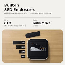 Load image into Gallery viewer, Satechi Thunderbolt 5 CubeDock, Built-in NVMe SSD Enclosure, Silver_875

