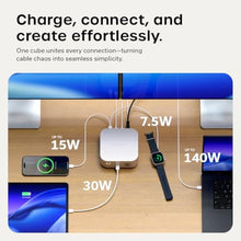 Load image into Gallery viewer, Satechi Thunderbolt 5 CubeDock, Built-in NVMe SSD Enclosure, Silver_876
