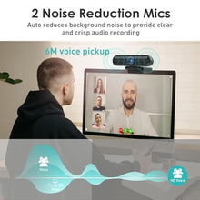 Load image into Gallery viewer, saylas 2K Webcam with Microphone, 78FOV FHD PC Camera with 2K/30fps, Privacy Cover, Plug &amp; Play USB Web Cam, Autofocus, 1080P/60fps External Webcam for PC, Computer Web Camera for Laptop, Mac, Zoom, KFOV_6486
