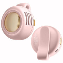 Load image into Gallery viewer, SBMKK Portable Silent Mini Bladeless Fan, Clip On Fan for Shirt, 3 Speeds &amp; Queit, Hands Free Waist Whirlwind Fans, USB Rechargeable, Suitable for Outdoor &amp; Travel &amp; Office (pink)_1
