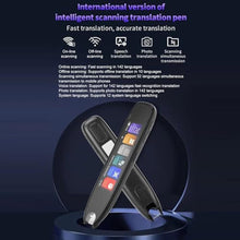 Load image into Gallery viewer, Scan Reader Pen, 3.7in Screen 142 Languages Online Translator Pen, Multifunctional Portable Digital Smart Voice Scanning Translation Device for Travel, Business, Learning_2036
