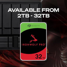Load image into Gallery viewer, Seagate IronWolf Pro, 20 TB, Enterprise NAS Internal HDD CMR 3.5 Inch, SATA 6 Gb/s, 7,200 RPM, 256 MB Cache for RAID Network Attached Storage (ST20000NT001)_877
