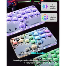 Load image into Gallery viewer, Sehawei Haute42 Arcade Stick 16Keys All-Button Gamerfinger with Custom RGB &amp; Turbo Functions,Arcade Controller Street Fight for PC/Ps3/Ps4/Switch/Steam Game Keyboard-Supports Hot Swap &amp; SOCD_7354
