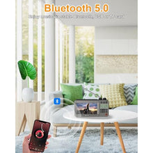 Load image into Gallery viewer, SEMIER 720p 4.3" Screen AM FM SW Movie Video Radio with Bluetooth, Rechargeable Pocket Digital Movie Video Player Radio, Support USB/Micro SD Card, 5W Loud Speak and Headphone Jack for Travel Gifts, Grey_3700

