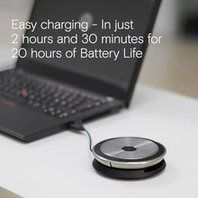 Load image into Gallery viewer, Sennheiser Enterprise Solution SP 20 ML 506050 Sound-Enhanced, User Friendly Mobile Speaker Phone For Desk Mobile Phone Softphone PC Connection Skype for Business Certified, Silver, EXPAND SP 20_8282
