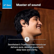 Load image into Gallery viewer, Sennheiser MOMENTUM True Wireless 4 Smart Earbuds, Bluetooth 5.4, Crystal-Clear Sound, Noise Cancelling Earbuds, Comfortable Design, 30-Hour Battery, Adaptive ANC, LE Audio, Auracast Black_979

