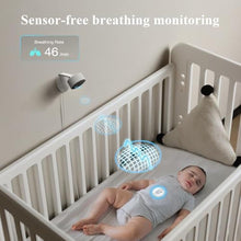 Load image into Gallery viewer, Sense-U AI Baby Camera Monitor with Sensor-Free Sleep Breathing Movement Detection, Smart Security Indoor Video Camera with Background Audio, Sound Detection, No Monthly Fee, for Peace of Mind, white_6471
