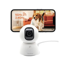 Load image into Gallery viewer, SensForge 2.5K Indoor Pan-Tilt Security Camera, 360 Dual-Band 2.4/5GHz Wi-Fi Camera for Home, Smart AI Human &amp; Pet &amp; Motion Detection, Two-Way Talk, No Subscription Required (1, White)_1
