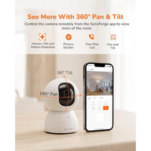 Load image into Gallery viewer, SensForge 2.5K Indoor Pan-Tilt Security Camera, 360 Dual-Band 2.4/5GHz Wi-Fi Camera for Home, Smart AI Human &amp; Pet &amp; Motion Detection, Two-Way Talk, No Subscription Required (1, White)_52
