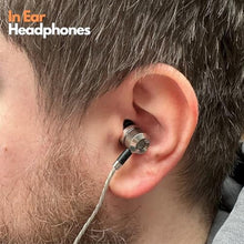 Load image into Gallery viewer, Sephia SP3060 Wired Headphones, HD Bass Driven Audio, Lightweight Aluminum Wired in Ear Earbud Headphones, S/M/L Ear Bud Tips, Earphone Case, 3.5mm Tangle-Free Cord, No Mic, Black_2324
