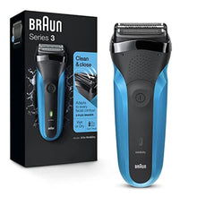 Load image into Gallery viewer, Series 3 3010s Wet &amp; Dry Electric Shaver for Men/Rechargeable Electric Razor, Blue, Black_1
