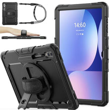 Load image into Gallery viewer, SEYMAC stock Case for Samsung Galaxy Tab S10 Ultra / S9 Ultra Tablet Case 14.6'' Protective with Screen Protector, Pen Holder, 360 Rotate Stand, Hand Strap, Shoulder Strap, Black1_1
