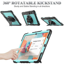 Load image into Gallery viewer, SEYMAC stock Case for Samsung Galaxy Tab S10 Ultra / S9 Ultra Tablet Case 14.6'' Protective with Screen Protector, Pen Holder, 360 Rotate Stand, Hand Strap, Shoulder Strap, SkyBlue1_7521
