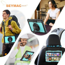 Load image into Gallery viewer, SEYMAC stock Case for Samsung Galaxy Tab S10 Ultra / S9 Ultra Tablet Case 14.6'' Protective with Screen Protector, Pen Holder, 360 Rotate Stand, Hand Strap, Shoulder Strap, SkyBlue1_7522
