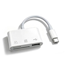 Load image into Gallery viewer, SEYUGOPTI 3-in-1 USB C to SD TF Card Reader with USB Port, White_1
