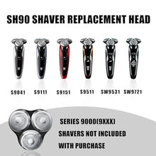 Load image into Gallery viewer, SH90 Replacement Rotary Heads Compatible with Philips Norelco Shavers, Silver_446
