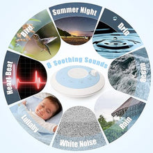 Load image into Gallery viewer, ShaArkMango White Noise Machine Rechargeable Travel Essentials for Adults Sleeping with 8 Relaxing Nature Sounds with Volume Control, Timer Portable Sound Machine Meditation Therapy for Home, Office, Blue_6058

