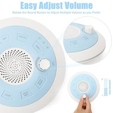 Load image into Gallery viewer, ShaArkMango White Noise Machine Rechargeable Travel Essentials for Adults Sleeping with 8 Relaxing Nature Sounds with Volume Control, Timer Portable Sound Machine Meditation Therapy for Home, Office, Blue_6060

