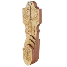 Load image into Gallery viewer, Shamanicshop Jew's Harp by D.Glazyrin/Mongol (in wooden case) - Professional mouth musical instrument (jaw harp) Beautiful sound Excellent quality Original Russian maultrommel (jaw harp, dan moi)., black_350
