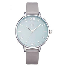 Load image into Gallery viewer, SHENGKE Creative Simplicity Women Watch Genuine Leather Elegant Women Watches Ladies Business Wristwatch(Grey)_1

